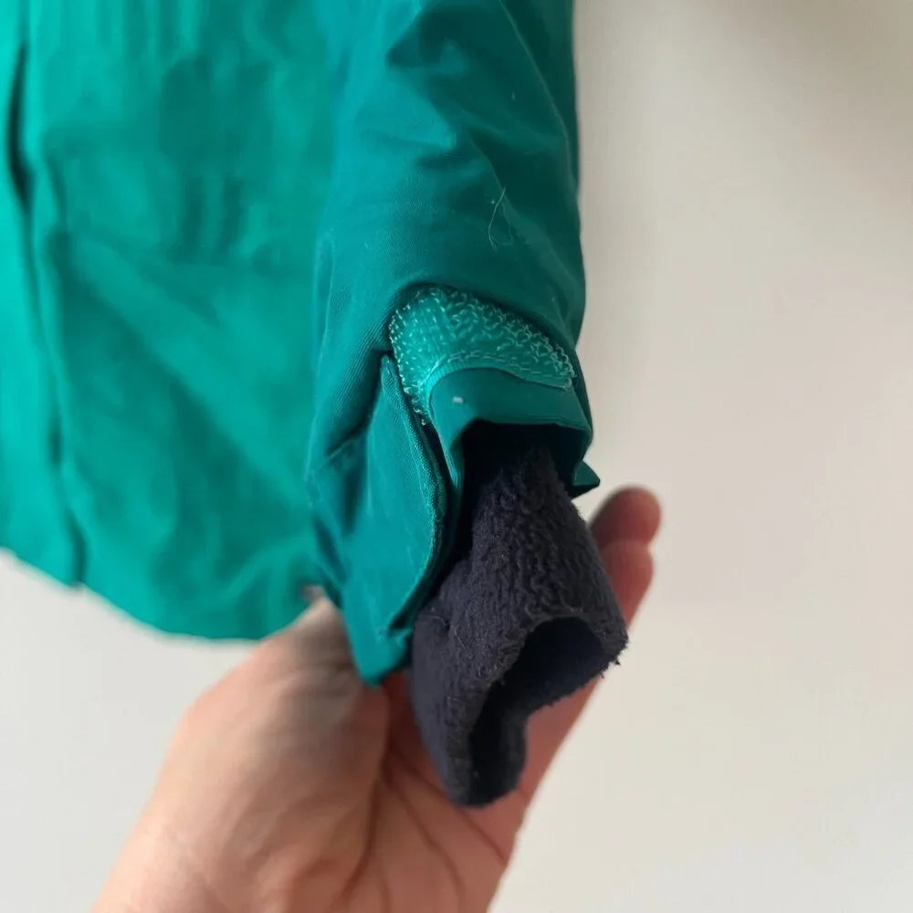 Lands' End Squall Waterproof Winter Coat Teal Green Youth Girls Size L/14